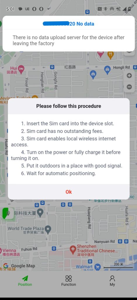 جهاز تتبع السيارات Gps gf-07 6 عدم اتصال جهاز GF-07 بالتطبيق