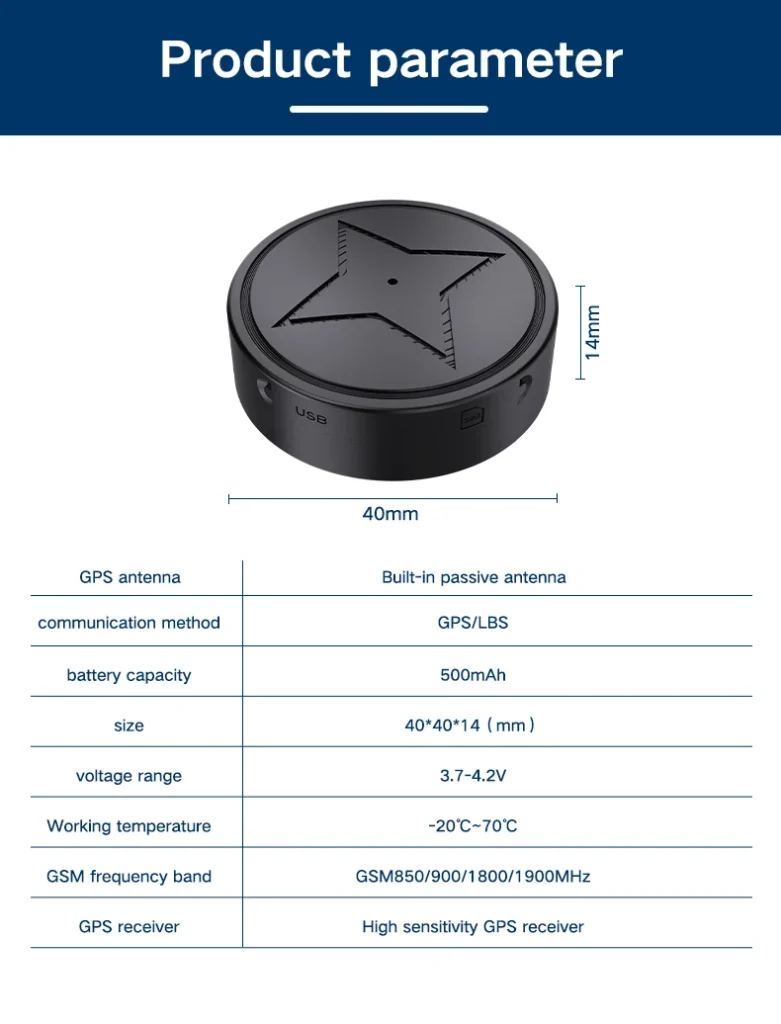جهاز التتبع PG12 GPS Tracker 3 PG12 GPS Tracker Specifications