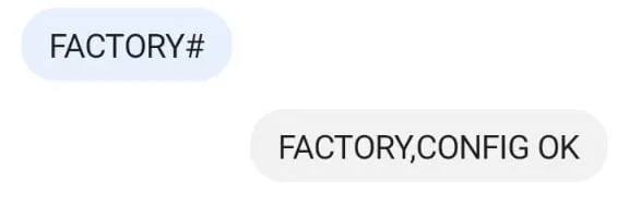 جهاز تتبع GF-07: أكواد التفعيل والحل لكل المشاكل 2026 5 رد جهاز gf07 على كود Factory