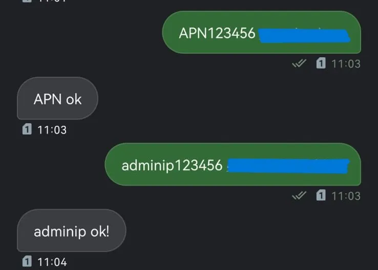 tk303 gps server and APN command