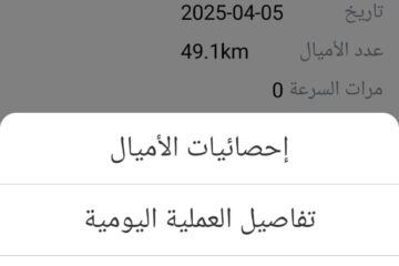 احصيائيات جهاز تعقب المركبات