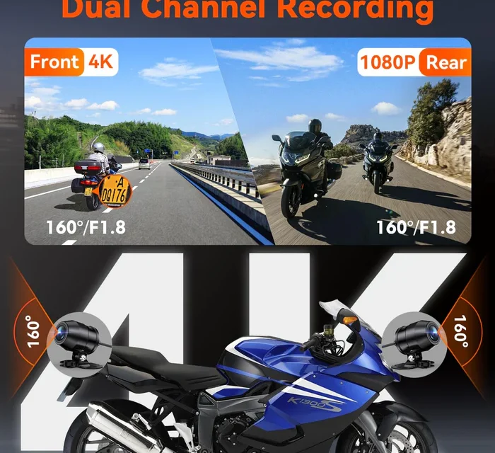 dash cam for motorcycles live monitoring