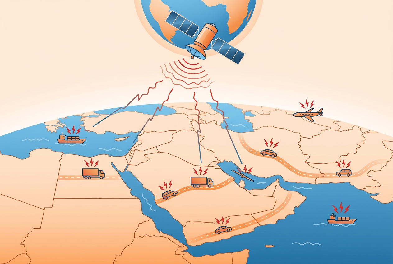 تشويش إشارات GPS: كيف تحمي أسطولك في 2026 2 إحصائيات تشويش إشارات GPS على الأساطيل والشحن البحري 2026