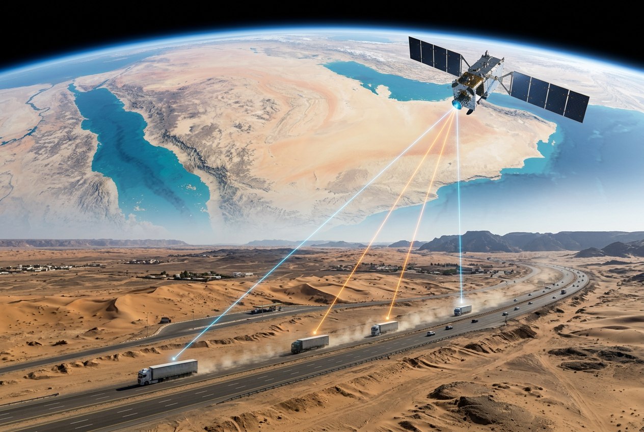 NB-IoT عبر الأقمار الصناعية: اتصال مستمر لأسطولك 2026