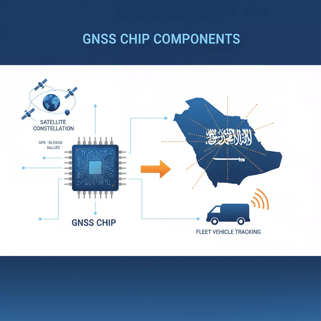 سوق شرائح GNSS في السعودية: 180 مليون ونمو متسارع 1 سوق شرائح GNSS في السعودية: مكونات الشرائح وتطبيقاتها في تتبع الأساطيل