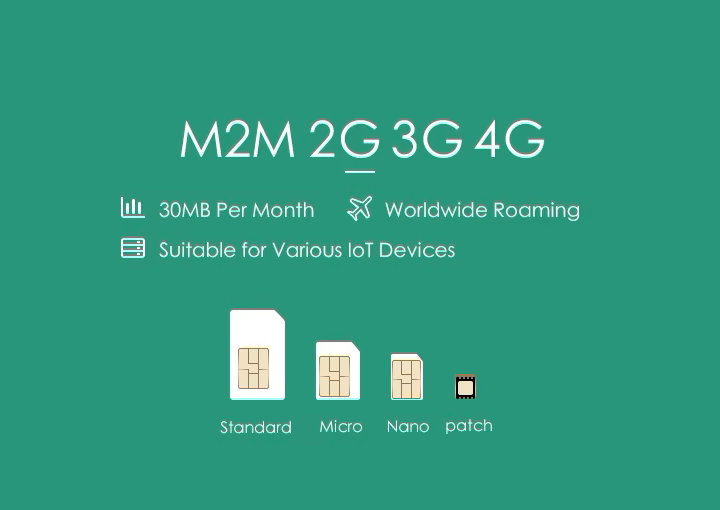 شرائح تتبع iot m2m sim دولية